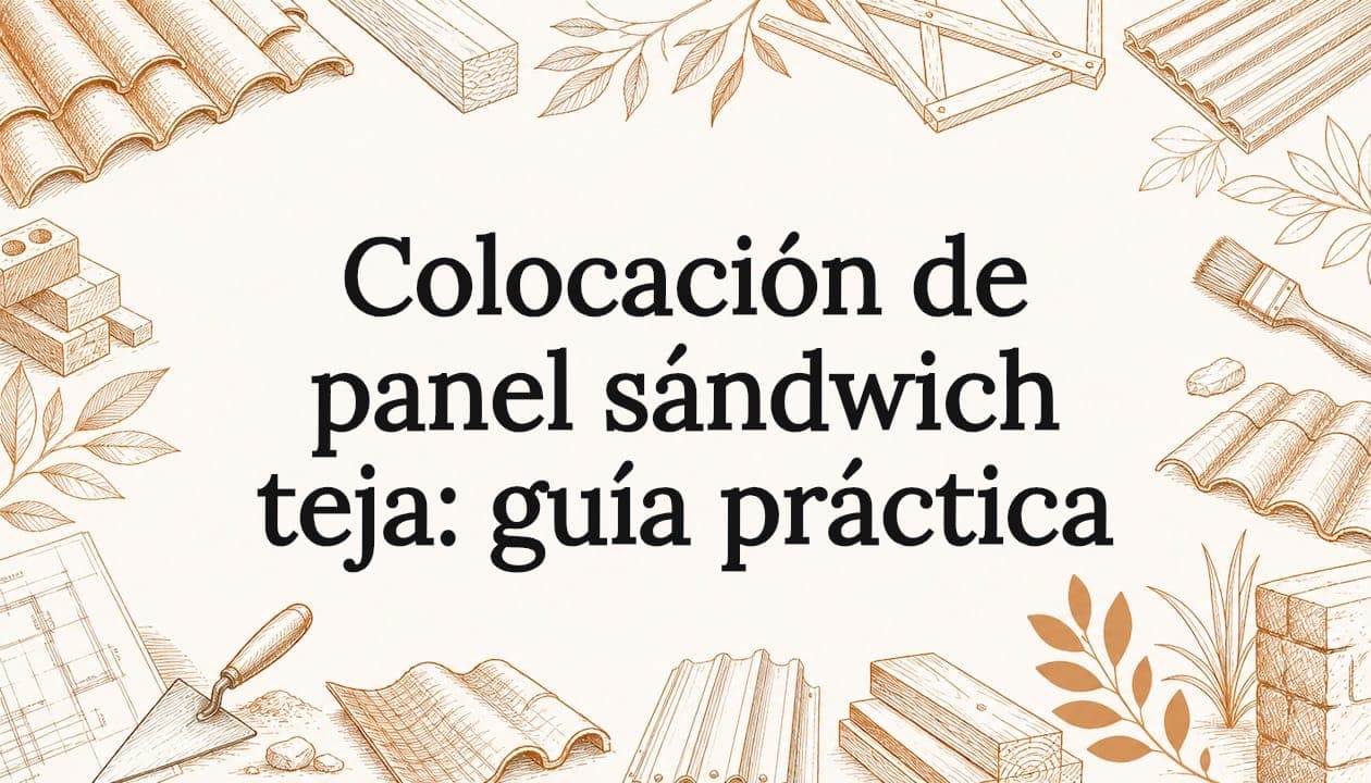Colocación de panel sándwich teja: guía práctica