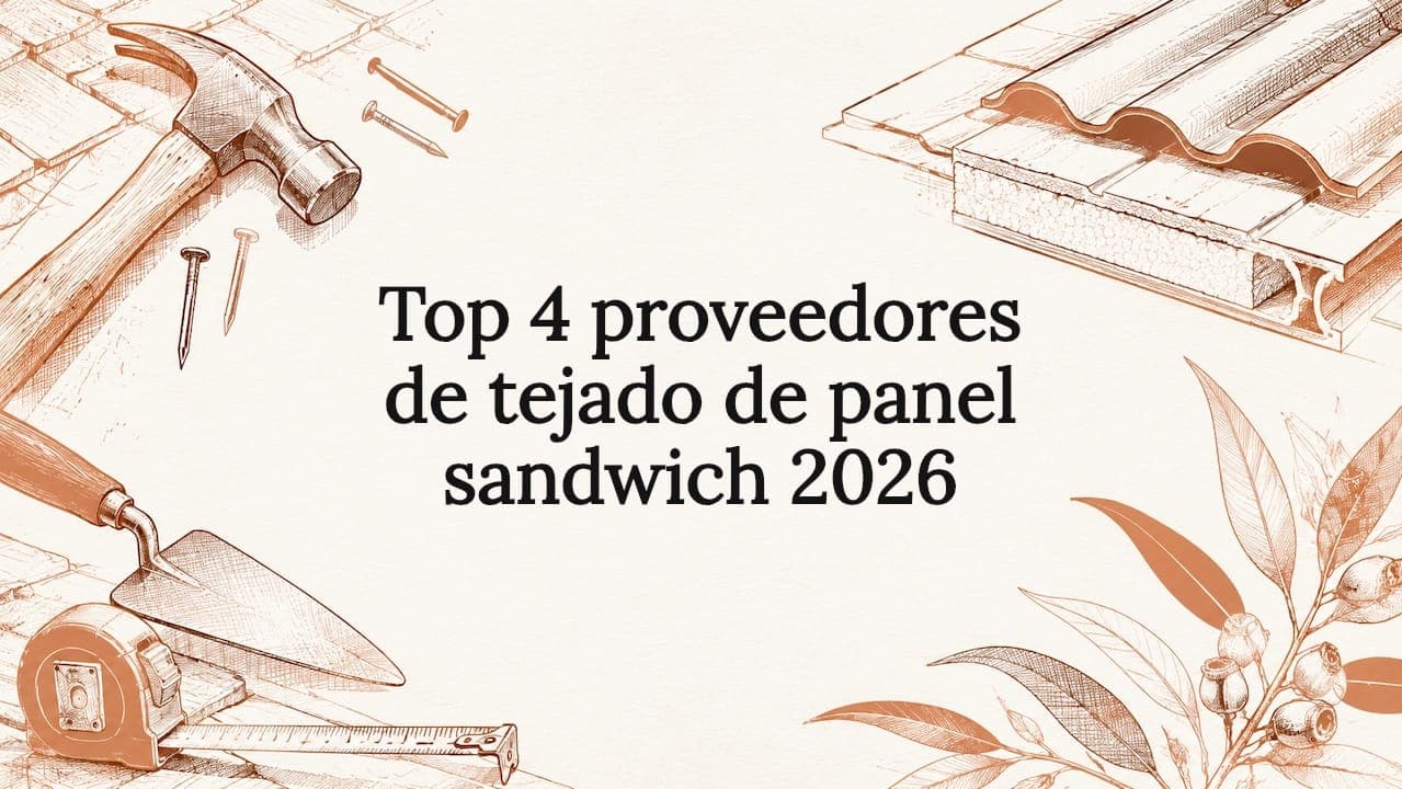 Top 4 proveedores de tejado de panel sandwich 2026