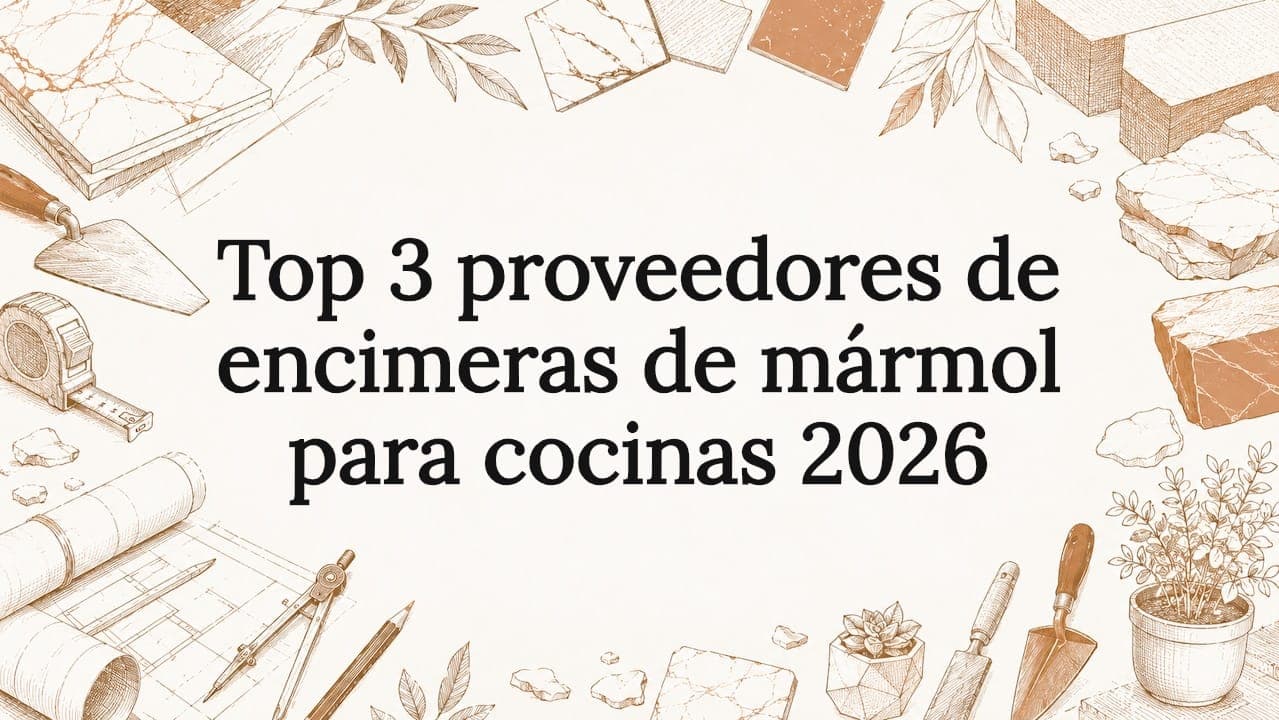 Top 3 proveedores de encimeras de mármol para cocinas 2026
