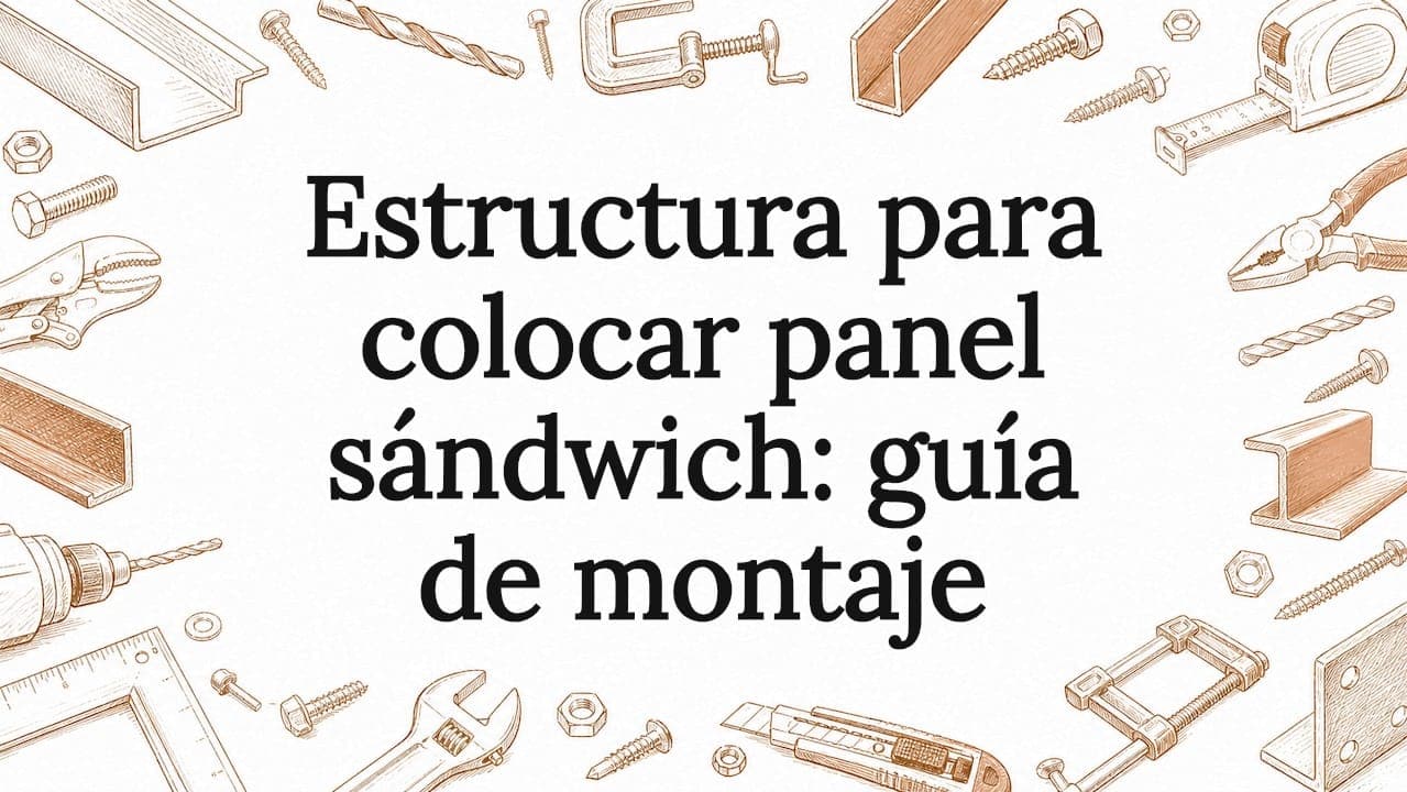 Estructura para colocar panel sándwich: guía de montaje