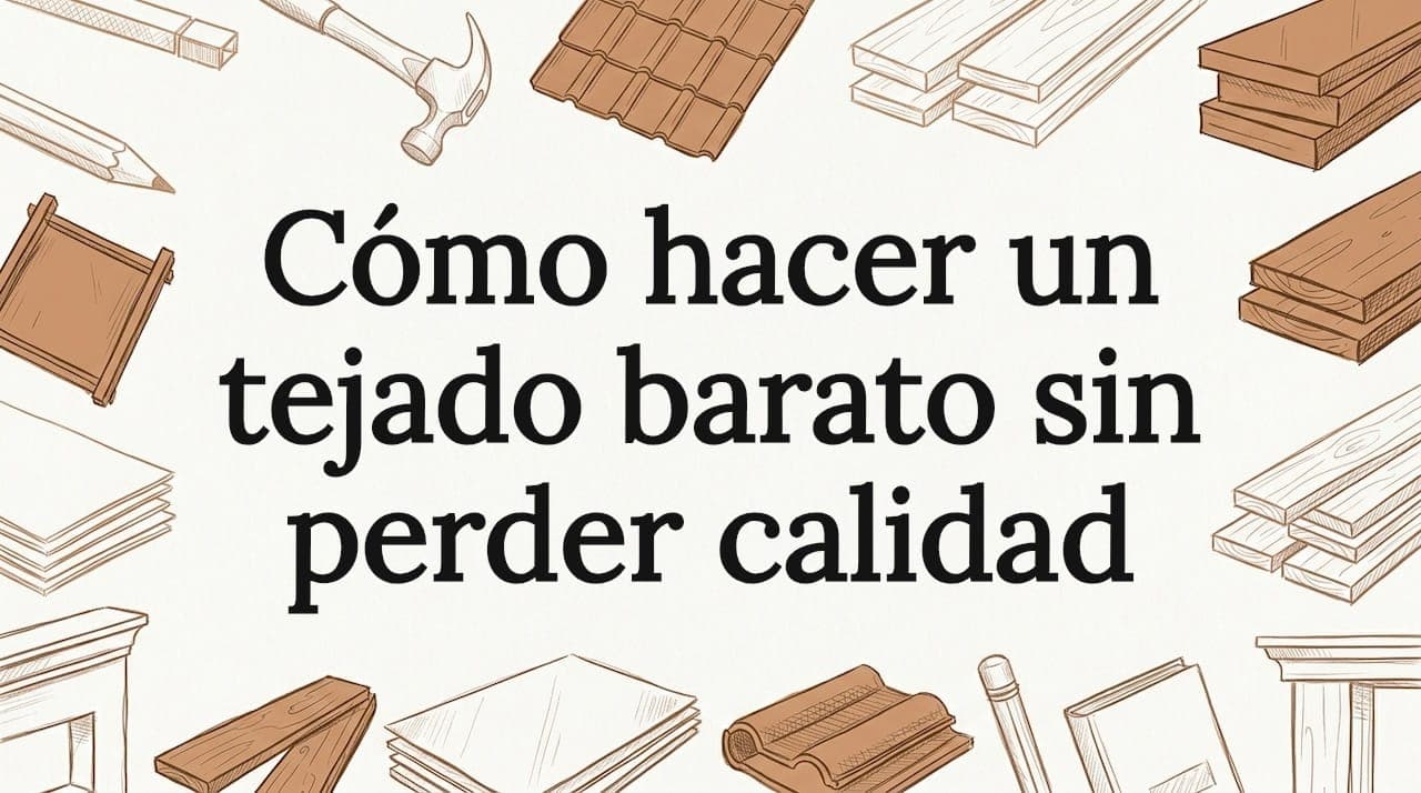 Cómo hacer un tejado barato sin perder calidad