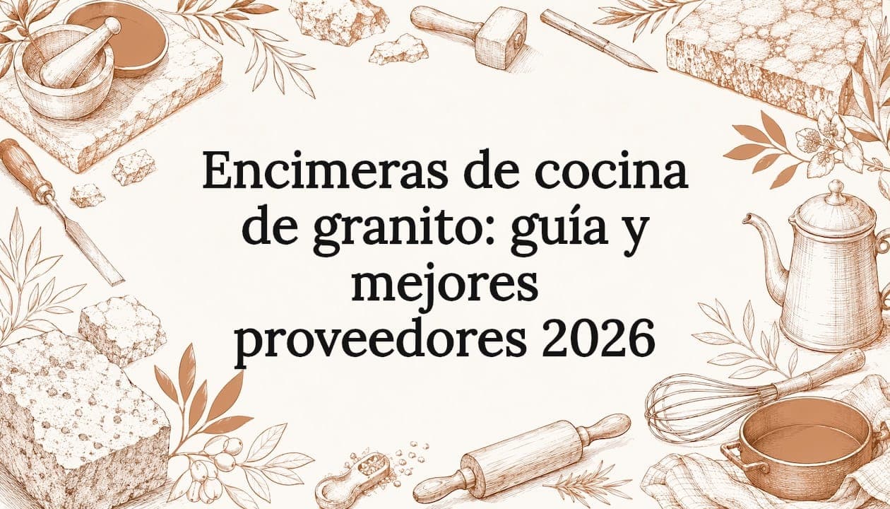 Encimeras de cocina de granito: guía y mejores proveedores 2026
