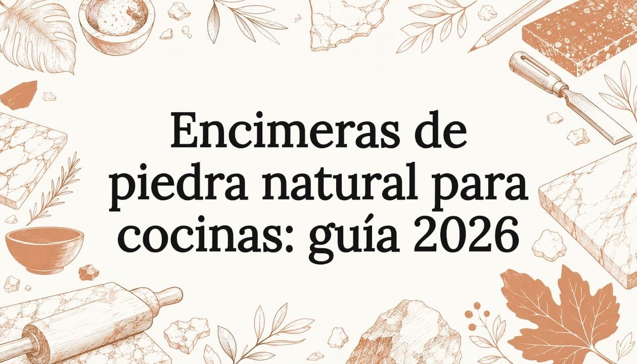 Encimeras de piedra natural para cocinas: guía 2026